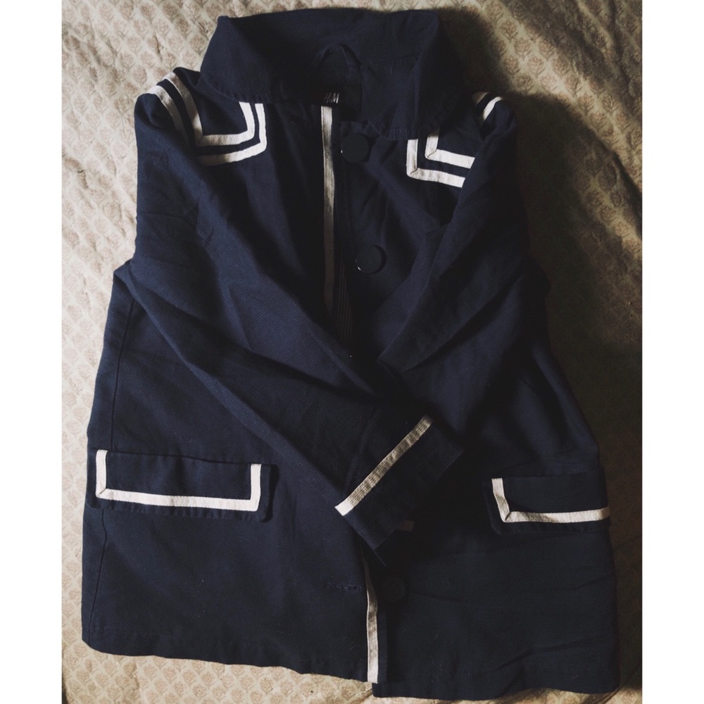 H&M Cute nautical sailor coat 🚢
